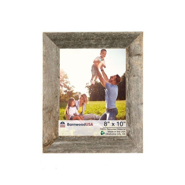 Rustic Farmhouse Reclaimed 8x10 Picture Frame (Weathered Gray), Barnwoodusa, Mfr#: 672713210023